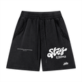 Stay Righteous,Unisex Vintage Wash Raw shorts