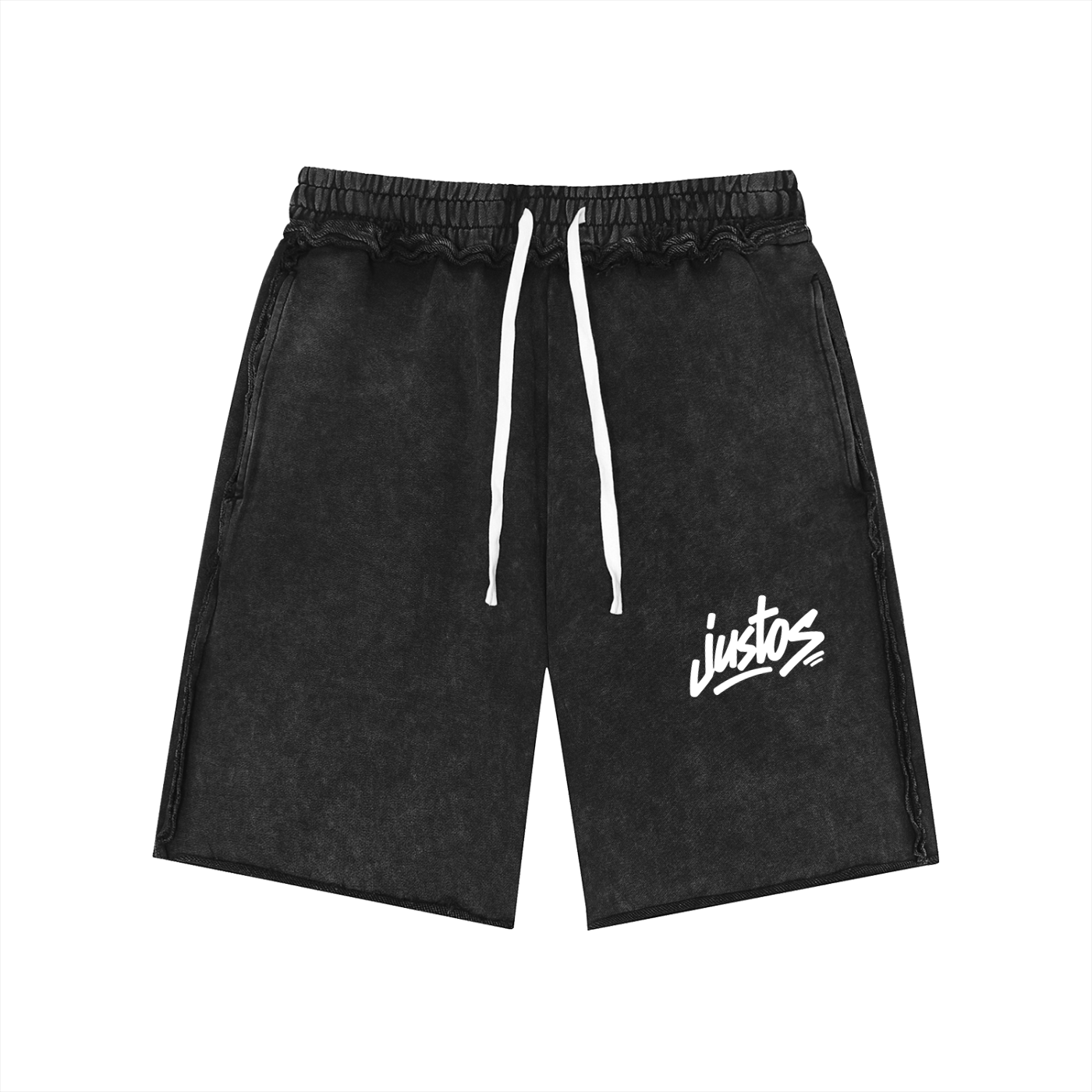 Wash Raw Edge Shorts,Justos