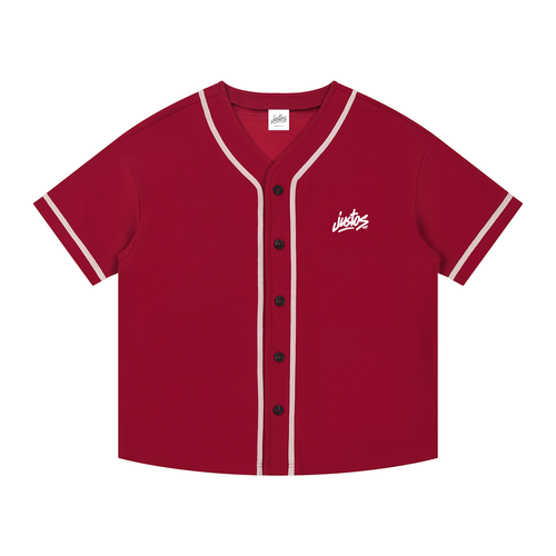 Favored Baseball Jersey - red,Baseball Jersey