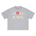 Oversized T-Shirt - Grey,I love Jesus
