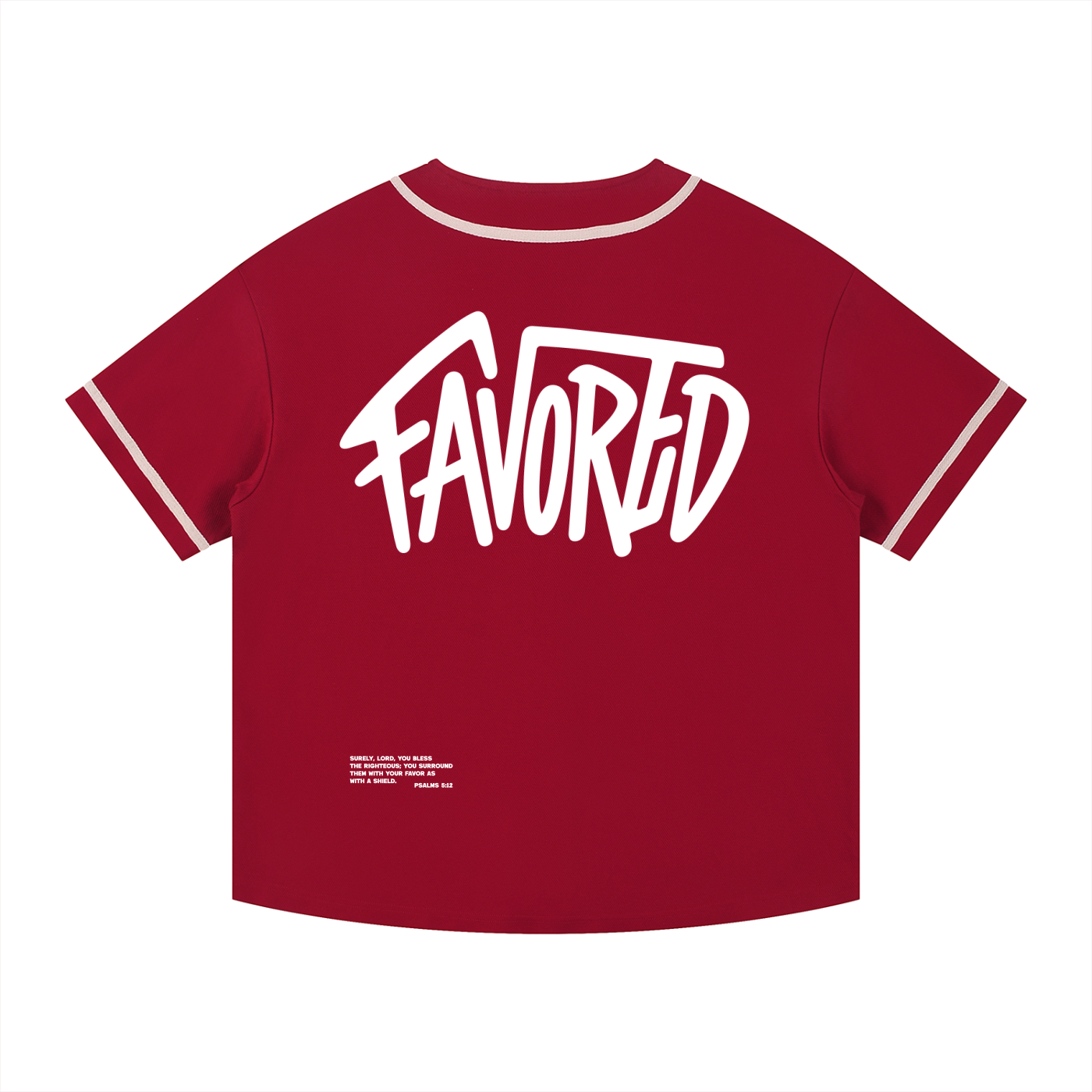Favored Baseball Jersey - red,Baseball Jersey
