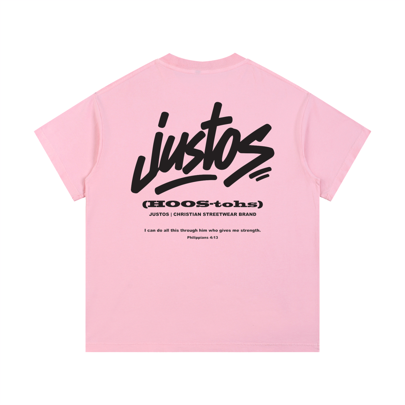 Wash Cotton T-Shirt - Pink,Justos (HOOS-tohs)